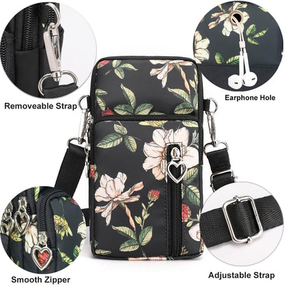 Small Crossbody Bags for Women, Universal Pouch Wallet Cell Phone Purse Lightweight Pockets Handbags Mini Shoulder Bag