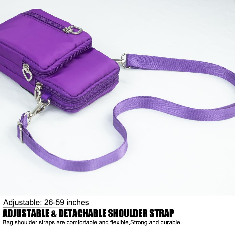 Small Crossbody Bags for Women, Universal Pouch Wallet Cell Phone Purse Lightweight Pockets Handbags Mini Shoulder Bag