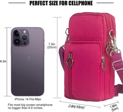 Small Crossbody Bags for Women, Universal Pouch Wallet Cell Phone Purse Lightweight Pockets Handbags Mini Shoulder Bag