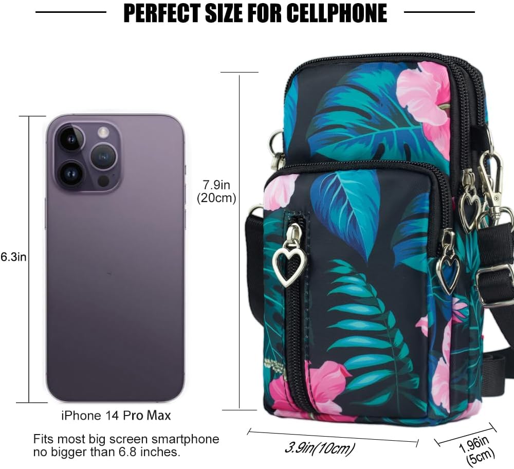 Small Crossbody Bags for Women, Universal Pouch Wallet Cell Phone Purse Lightweight Pockets Handbags Mini Shoulder Bag