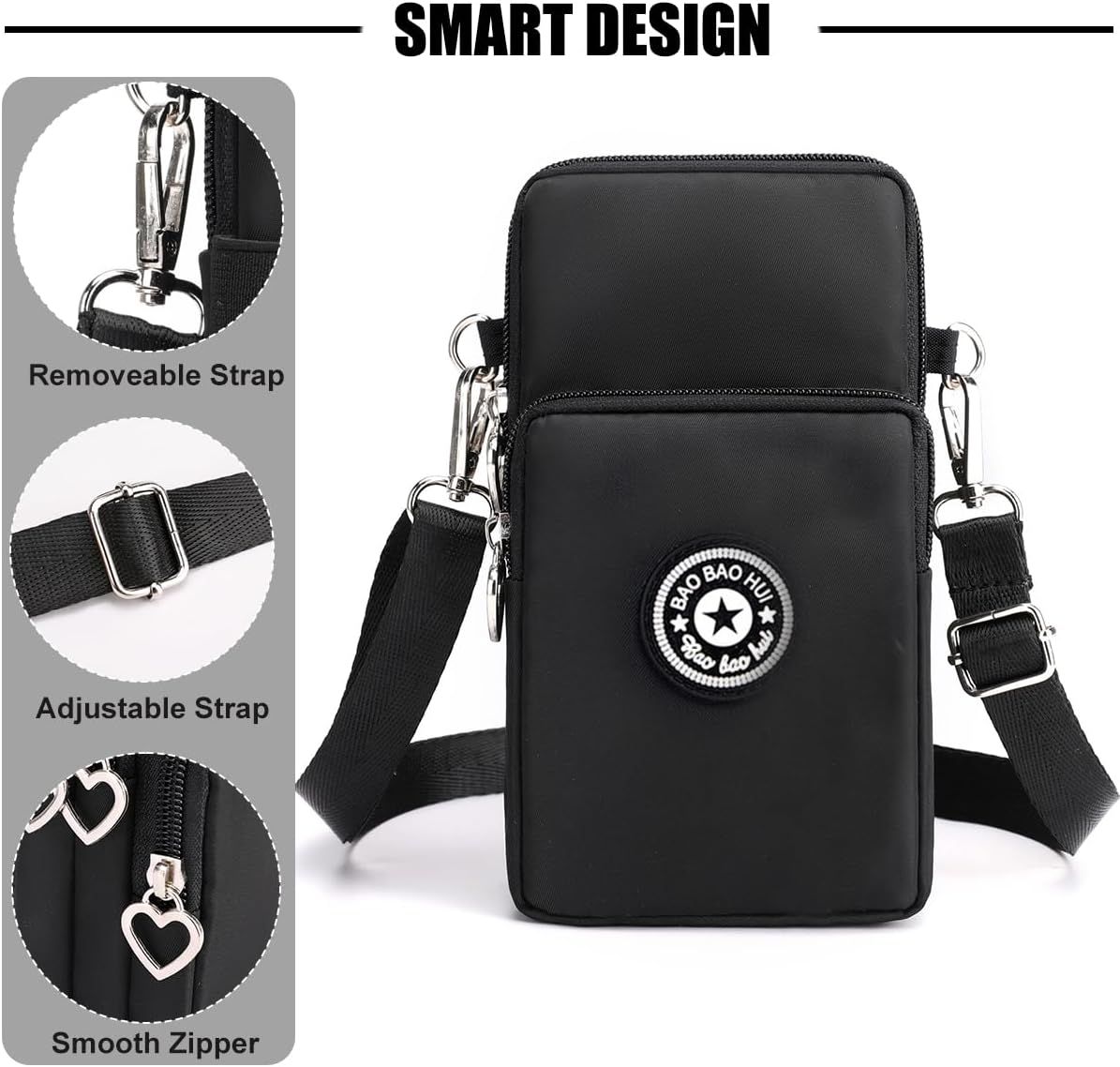 Small Crossbody Bags for Women, Universal Pouch Wallet Cell Phone Purse Lightweight Pockets Handbags Mini Shoulder Bag