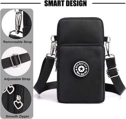 Small Crossbody Bags for Women, Universal Pouch Wallet Cell Phone Purse Lightweight Pockets Handbags Mini Shoulder Bag
