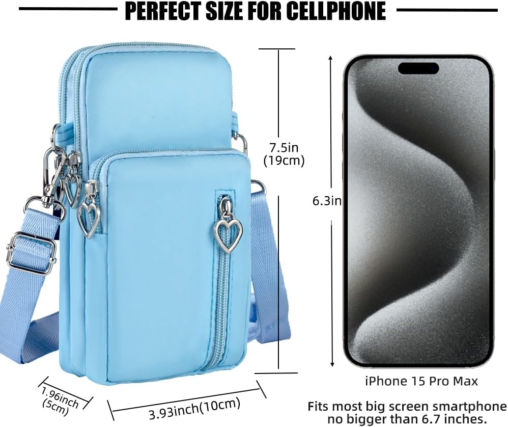 Small Crossbody Bags for Women, Universal Pouch Wallet Cell Phone Purse Lightweight Pockets Handbags Mini Shoulder Bag