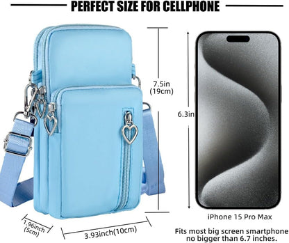 Small Crossbody Bags for Women, Universal Pouch Wallet Cell Phone Purse Lightweight Pockets Handbags Mini Shoulder Bag
