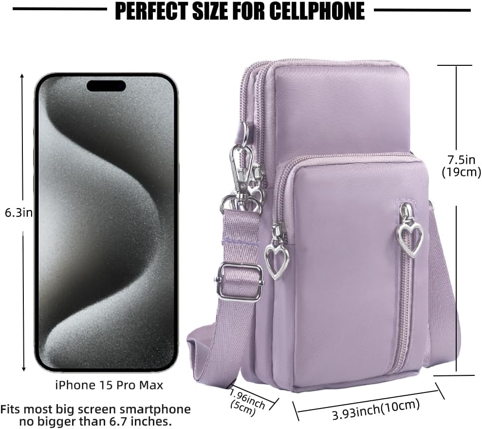Small Crossbody Bags for Women, Universal Pouch Wallet Cell Phone Purse Lightweight Pockets Handbags Mini Shoulder Bag