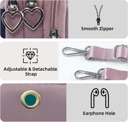 Small Crossbody Bags for Women, Universal Pouch Wallet Cell Phone Purse Lightweight Pockets Handbags Mini Shoulder Bag