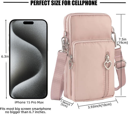 Small Crossbody Bags for Women, Universal Pouch Wallet Cell Phone Purse Lightweight Pockets Handbags Mini Shoulder Bag