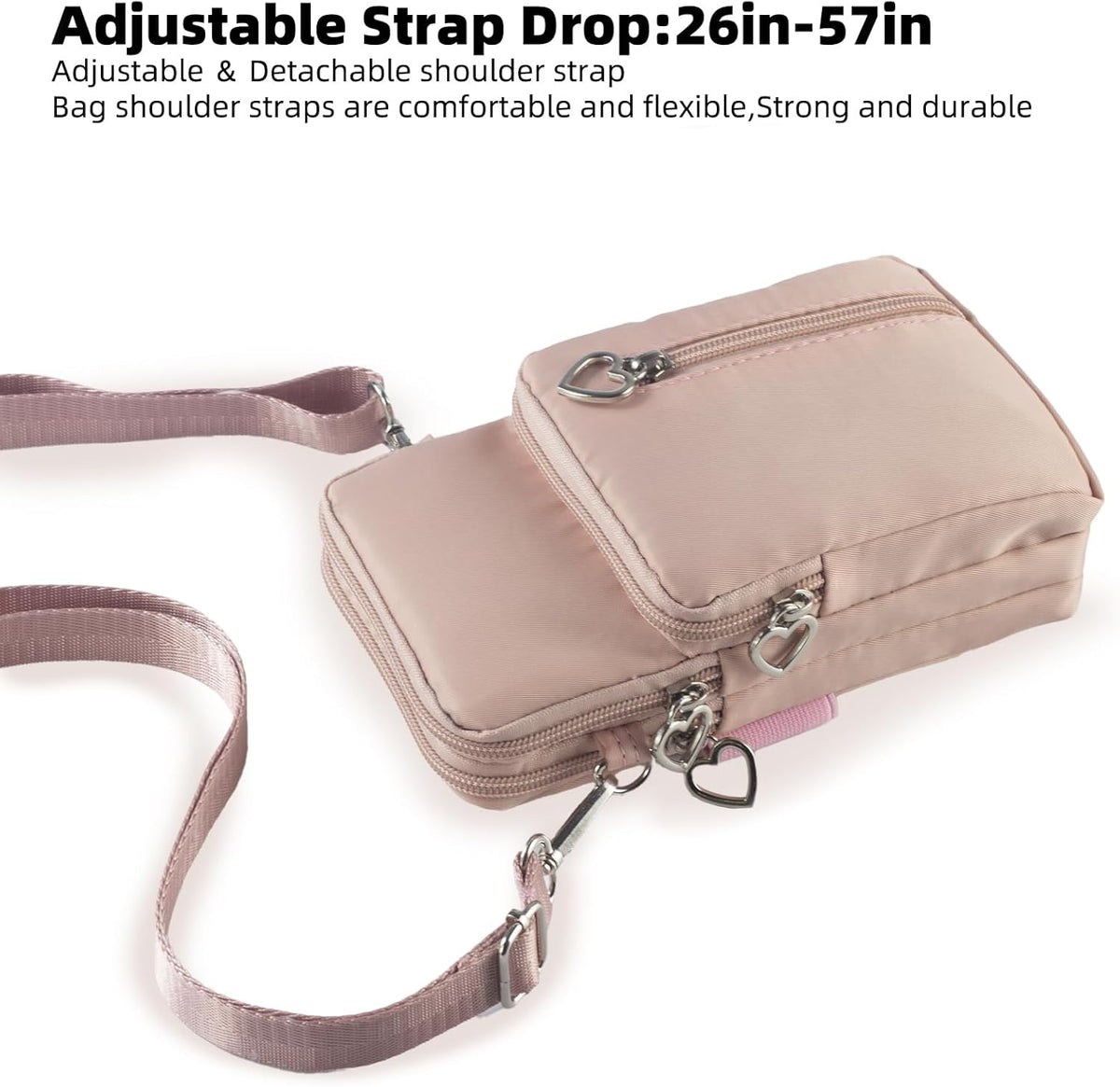 Small Crossbody Bags for Women, Universal Pouch Wallet Cell Phone Purse Lightweight Pockets Handbags Mini Shoulder Bag