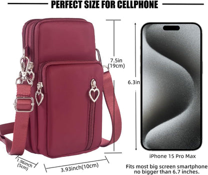 Small Crossbody Bags for Women, Universal Pouch Wallet Cell Phone Purse Lightweight Pockets Handbags Mini Shoulder Bag