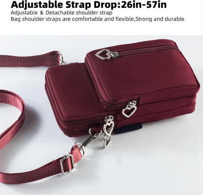 Small Crossbody Bags for Women, Universal Pouch Wallet Cell Phone Purse Lightweight Pockets Handbags Mini Shoulder Bag