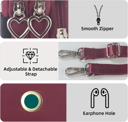 Small Crossbody Bags for Women, Universal Pouch Wallet Cell Phone Purse Lightweight Pockets Handbags Mini Shoulder Bag