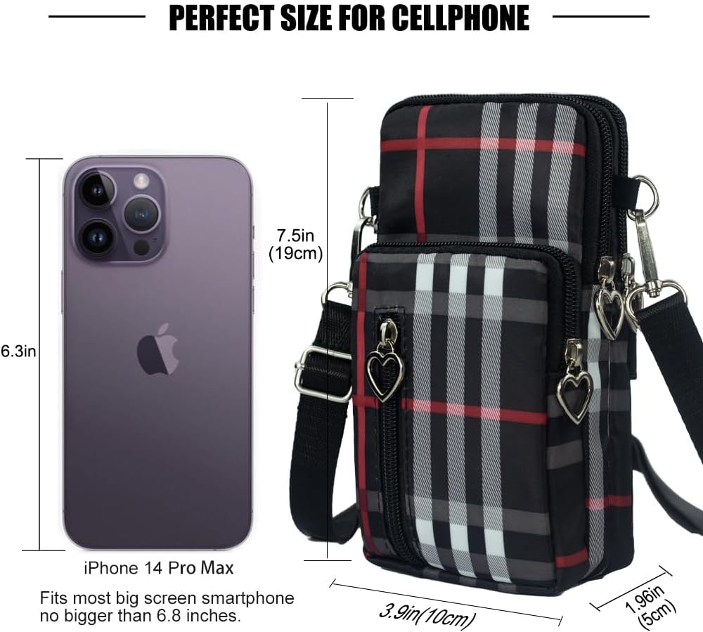 Small Crossbody Bags for Women, Universal Pouch Wallet Cell Phone Purse Lightweight Pockets Handbags Mini Shoulder Bag