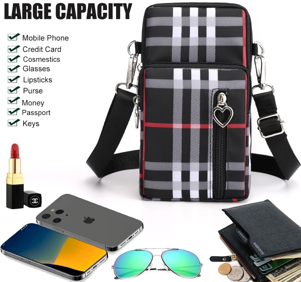 Small Crossbody Bags for Women, Universal Pouch Wallet Cell Phone Purse Lightweight Pockets Handbags Mini Shoulder Bag