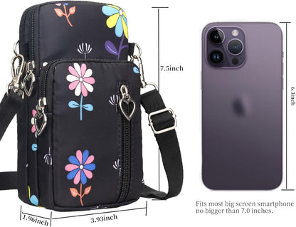 Small Crossbody Bags for Women, Universal Pouch Wallet Cell Phone Purse Lightweight Pockets Handbags Mini Shoulder Bag