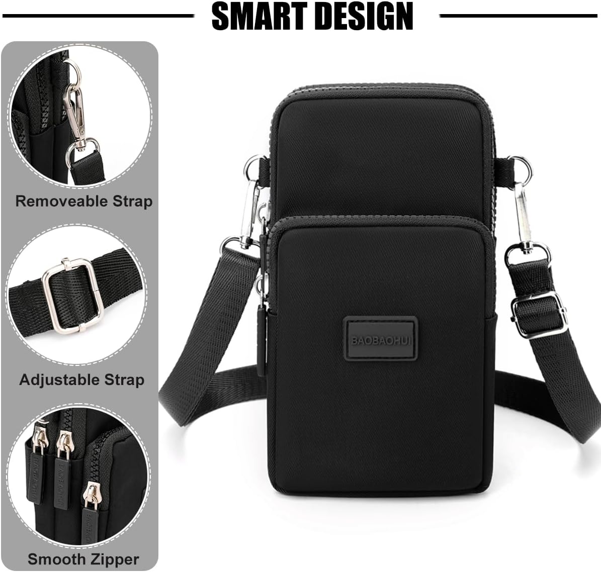 Small Crossbody Bags for Women, Universal Pouch Wallet Cell Phone Purse Lightweight Pockets Handbags Mini Shoulder Bag