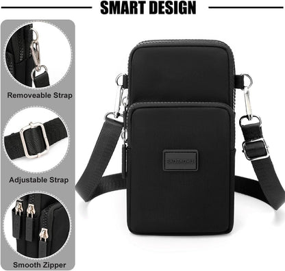 Small Crossbody Bags for Women, Universal Pouch Wallet Cell Phone Purse Lightweight Pockets Handbags Mini Shoulder Bag