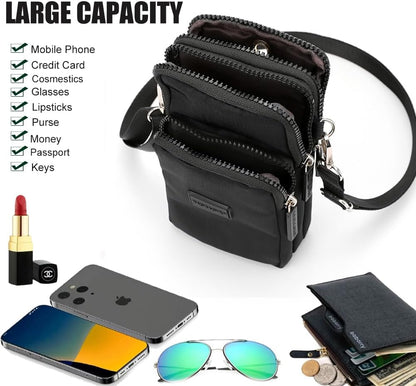 Small Crossbody Bags for Women, Universal Pouch Wallet Cell Phone Purse Lightweight Pockets Handbags Mini Shoulder Bag