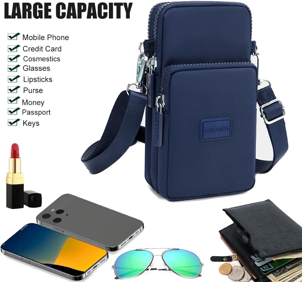 Small Crossbody Bags for Women, Universal Pouch Wallet Cell Phone Purse Lightweight Pockets Handbags Mini Shoulder Bag