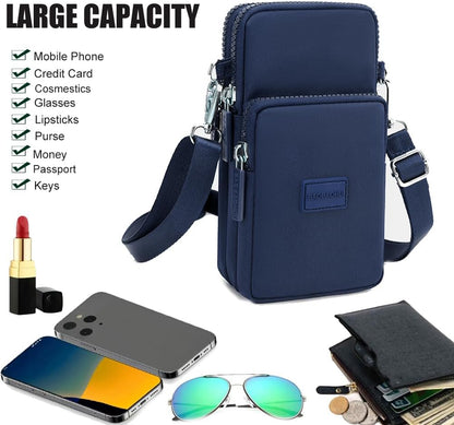 Small Crossbody Bags for Women, Universal Pouch Wallet Cell Phone Purse Lightweight Pockets Handbags Mini Shoulder Bag