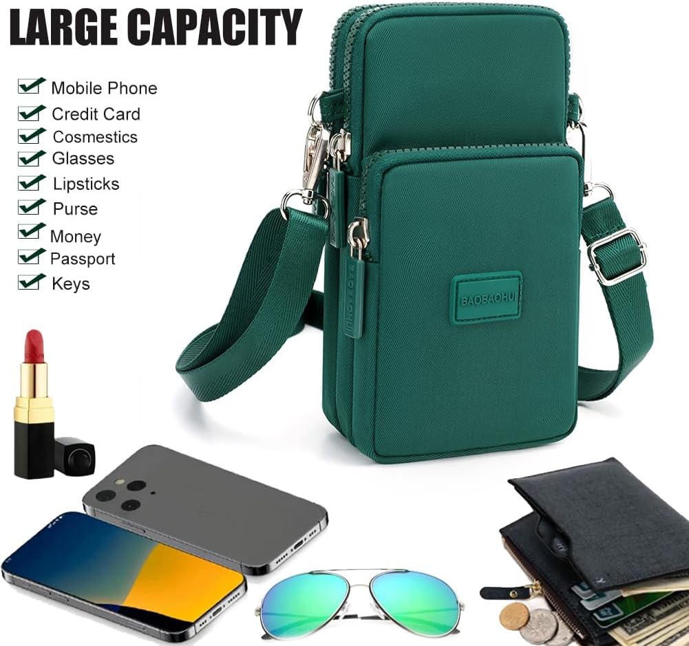 Small Crossbody Bags for Women, Universal Pouch Wallet Cell Phone Purse Lightweight Pockets Handbags Mini Shoulder Bag