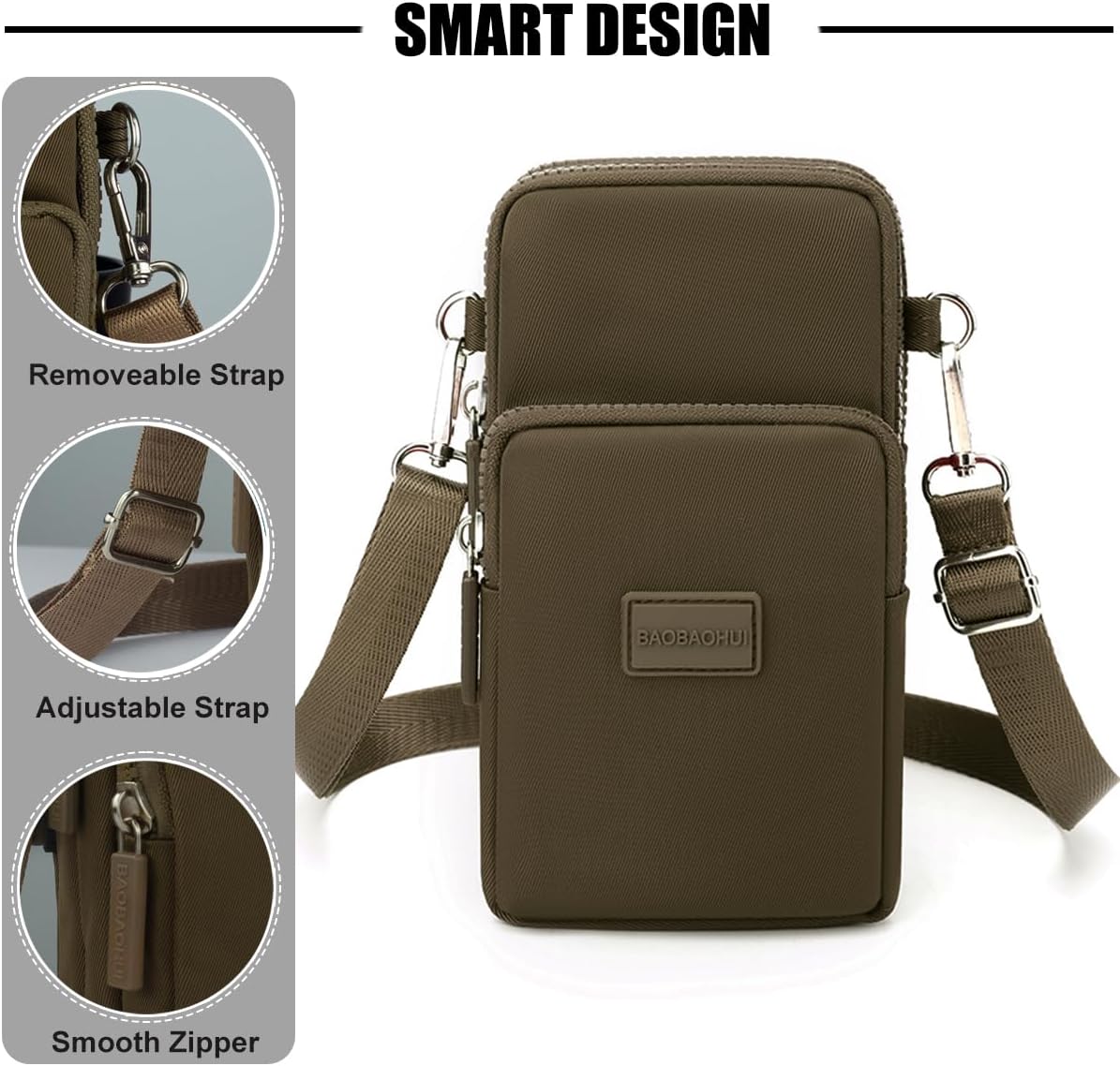 Small Crossbody Bags for Women, Universal Pouch Wallet Cell Phone Purse Lightweight Pockets Handbags Mini Shoulder Bag