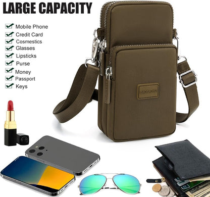 Small Crossbody Bags for Women, Universal Pouch Wallet Cell Phone Purse Lightweight Pockets Handbags Mini Shoulder Bag