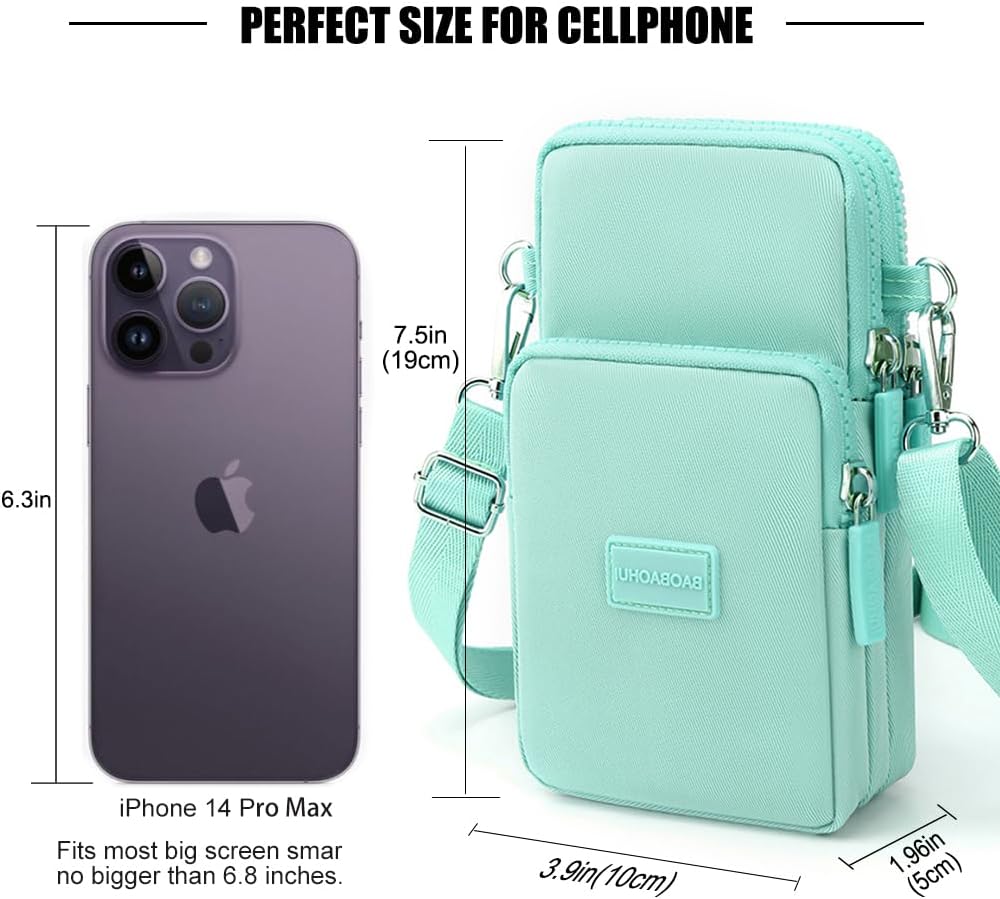 Small Crossbody Bags for Women, Universal Pouch Wallet Cell Phone Purse Lightweight Pockets Handbags Mini Shoulder Bag