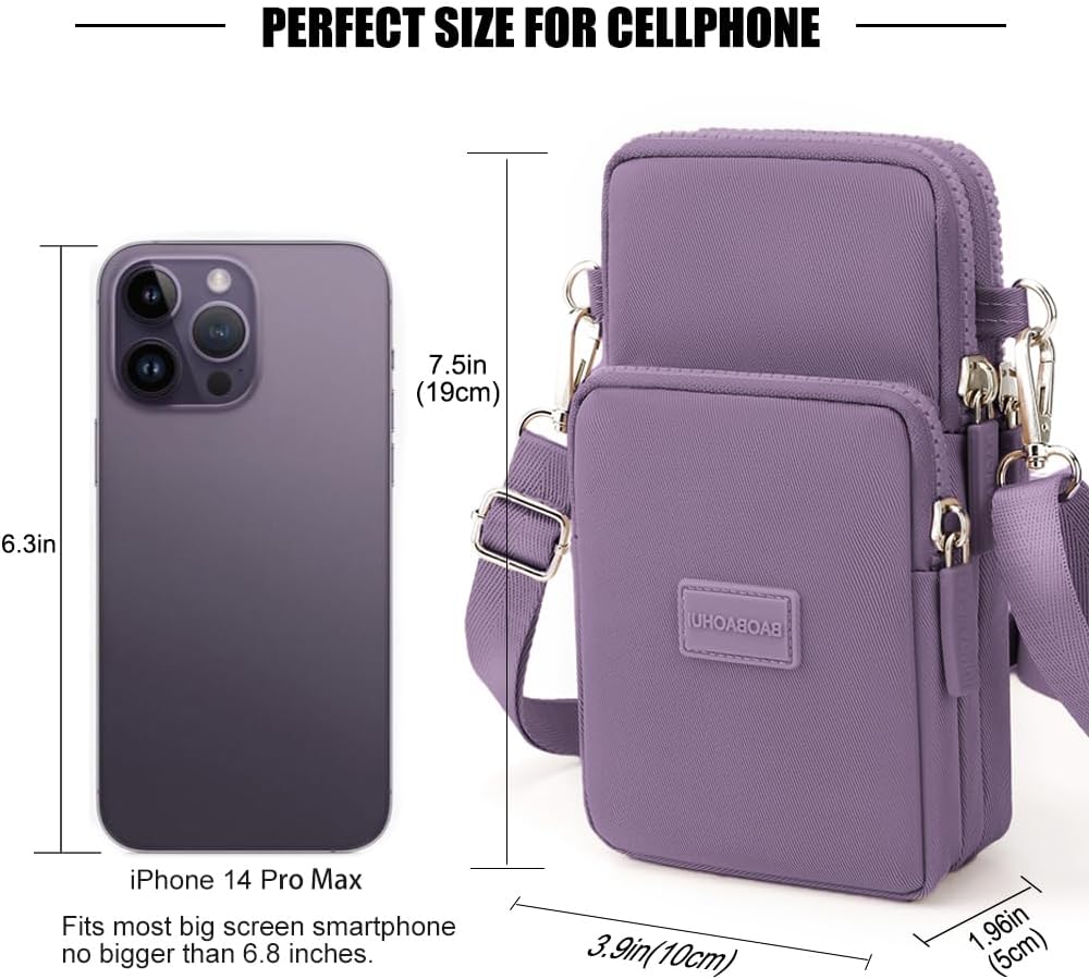 Small Crossbody Bags for Women, Universal Pouch Wallet Cell Phone Purse Lightweight Pockets Handbags Mini Shoulder Bag