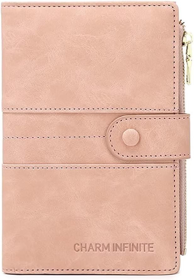 RFID Blocking Slim Passport Wallet, Travel Document Organizer | Vegan Leather Passport Holder for Women and Men, Travel Credit Card Case with ID Window, Zipper Pocket and Pen Holder