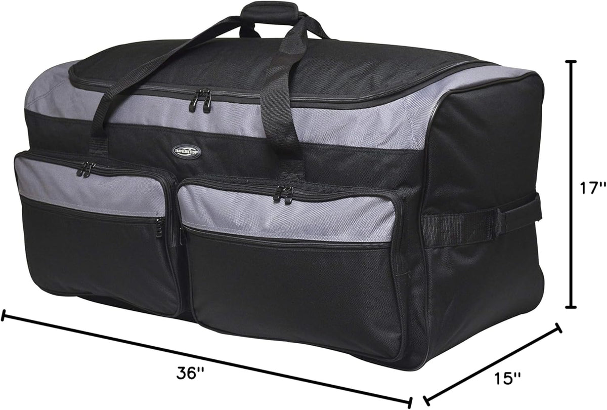36" Asgard 3-Wheel Rolling Duffel Bag
