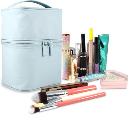 Makeup Brush Organizer Makeup Bag Brushes Set Case 7.5x5.5x4.4 Inch Professional Travelling Brush Pen Pencil Holder Make Up Cup Storage Organizer Case Pencil Pouch Cosmetic Bag for Travel