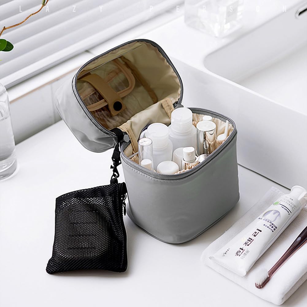 Makeup Brush Organizer Makeup Bag Brushes Set Case 7.5x5.5x4.4 Inch Professional Travelling Brush Pen Pencil Holder Make Up Cup Storage Organizer Case Pencil Pouch Cosmetic Bag for Travel