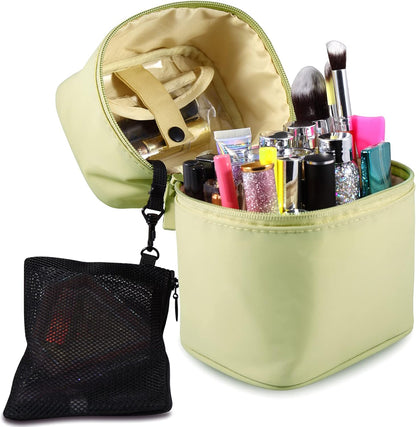 Makeup Brush Organizer Makeup Bag Brushes Set Case 7.5x5.5x4.4 Inch Professional Travelling Brush Pen Pencil Holder Make Up Cup Storage Organizer Case Pencil Pouch Cosmetic Bag for Travel