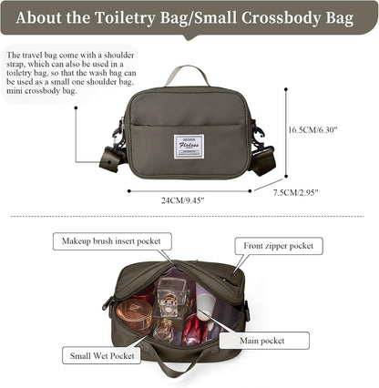 Weekender Bags for Women, Personal Item Travel Bag with Shoes Compartment | Overnight Travel Duffel Bag with Toiletry Bag, Airplane Friendly Carry-On Bag - Colors A