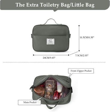 Weekender Bags for Women, Personal Item Travel Bag with Shoes Compartment | Overnight Travel Duffel Bag with Toiletry Bag, Airplane Friendly Carry-On Bag - Colors A