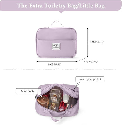 Weekender Bags for Women, Personal Item Travel Bag with Shoes Compartment | Overnight Travel Duffel Bag with Toiletry Bag, Airplane Friendly Carry-On Bag - Colors A