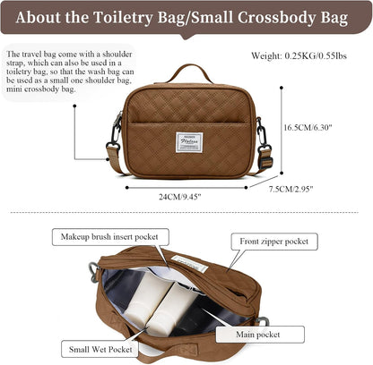 Weekender Bags for Women, Personal Item Travel Bag with Shoes Compartment | Overnight Travel Duffel Bag with Toiletry Bag, Airplane Friendly Carry-On Bag - Colors A