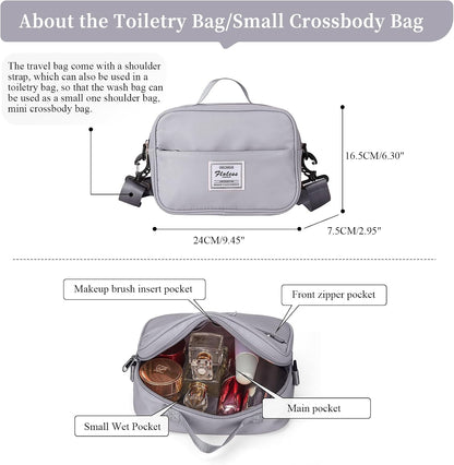Weekender Bags for Women, Personal Item Travel Bag with Shoes Compartment | Overnight Travel Duffel Bag with Toiletry Bag, Airplane Friendly Carry-On Bag - Colors A
