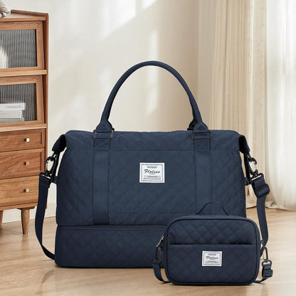 Weekender Bags for Women, Personal Item Travel Bag with Shoes Compartment | Overnight Travel Duffel Bag with Toiletry Bag, Airplane Friendly Carry-On Bag - Colors A