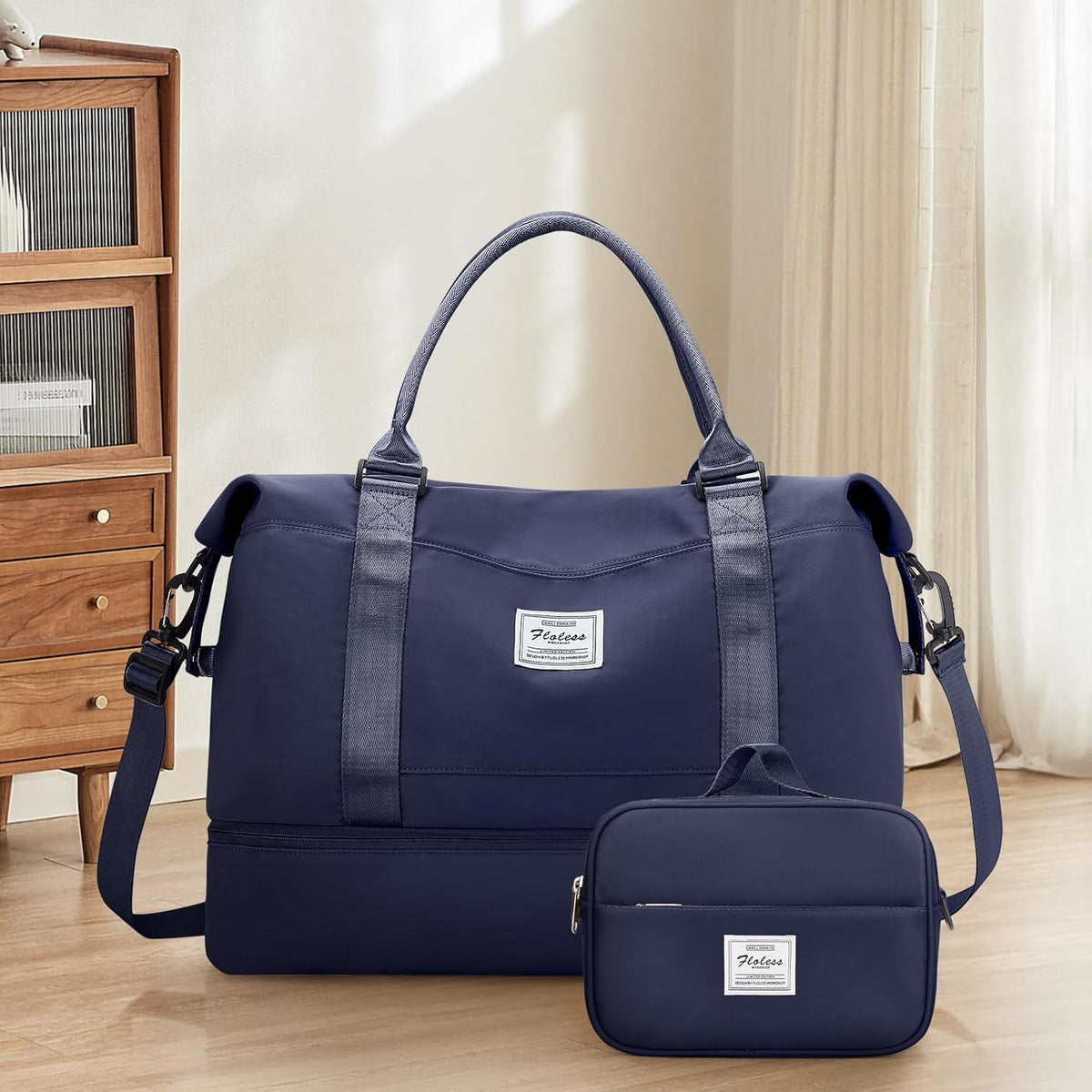 Weekender Bags for Women, Personal Item Travel Bag with Shoes Compartment | Overnight Travel Duffel Bag with Toiletry Bag, Airplane Friendly Carry-On Bag - Colors A