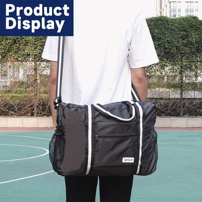 Foldable Tote Bag for Travel Expandable Lightweight Carry On Luggage 22L Packable Duffle Bag for Traveling