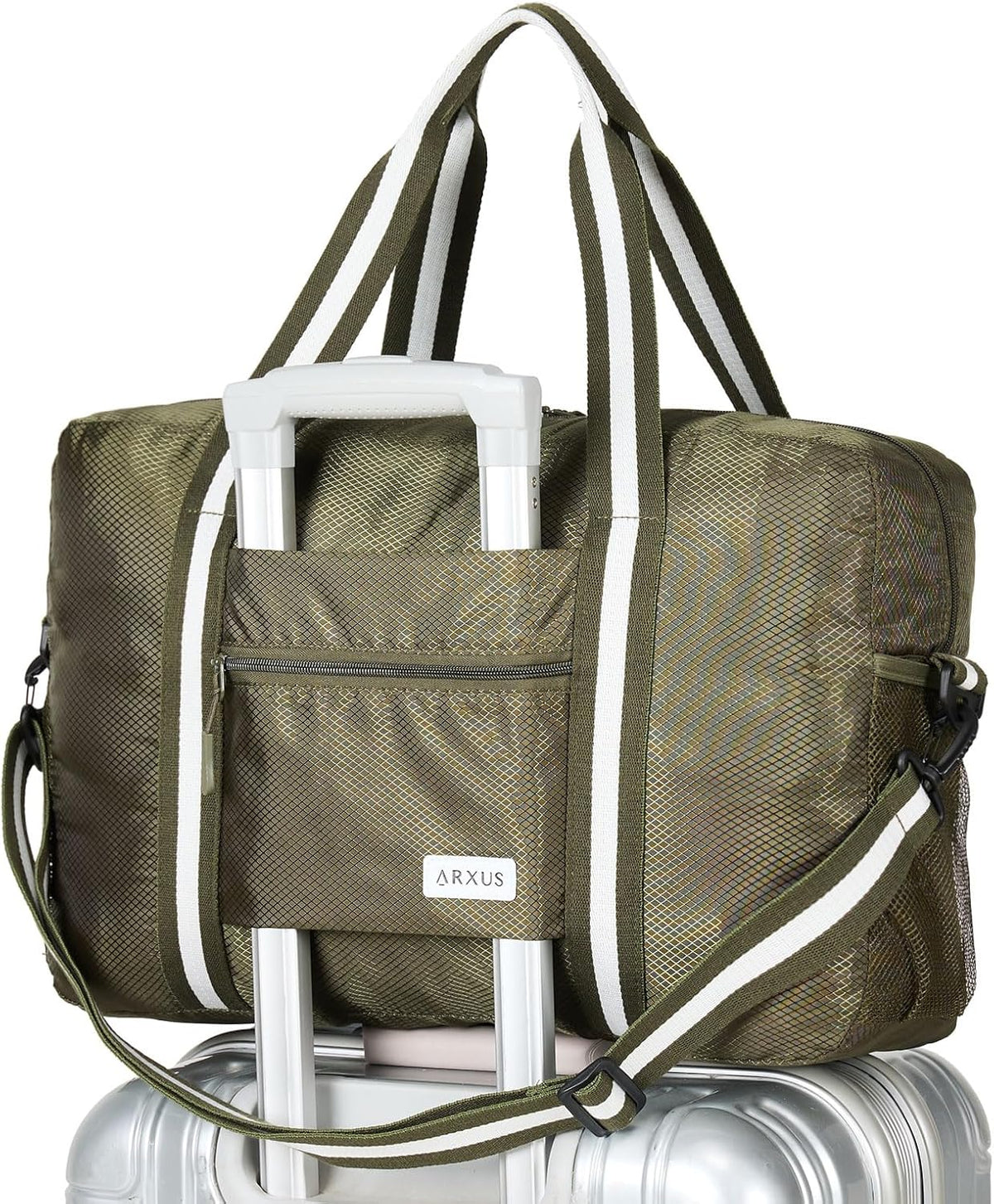 Foldable Tote Bag for Travel Expandable Lightweight Carry On Luggage 22L Packable Duffle Bag for Traveling