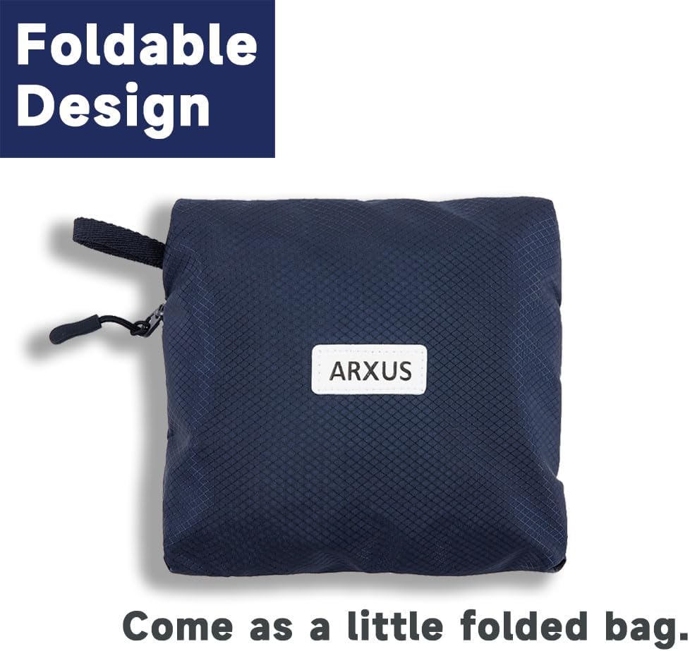 Foldable Tote Bag for Travel Expandable Lightweight Carry On Luggage 22L Packable Duffle Bag for Traveling