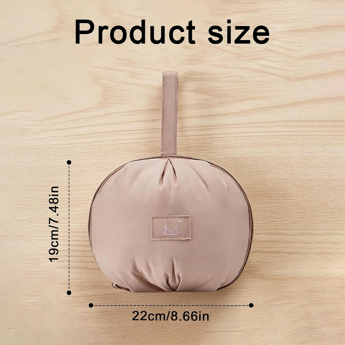Travel Underwear Organizer Bag for Women, Portable Packing Cube with Multi-Compartments for Bras, Panties, Socks & Accessories, Lightweight Luggage Organizer for Suitcase & Carry-On white