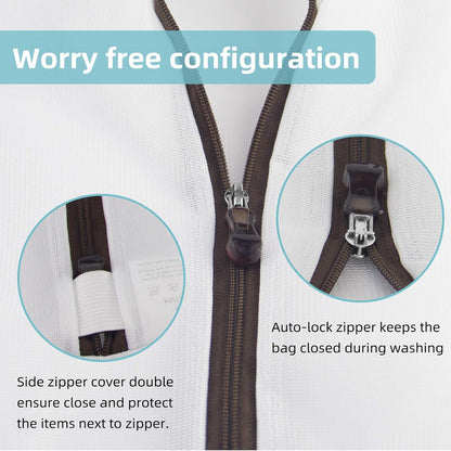 Mesh Laundry Bags for Delicates Durable Protective Wash Bags | Travel Storage Bags for Intimates Lingerie, 7PCS (1XXL, 1XL,1L,1M,1S,2 bra bags)