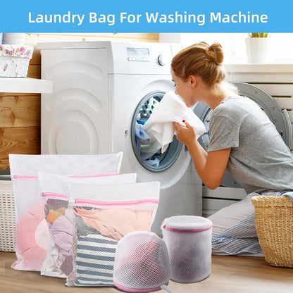 Mesh Laundry Bags for Delicates Durable Protective Wash Bags | Travel Storage Bags for Intimates Lingerie, 7PCS (1XXL, 1XL,1L,1M,1S,2 bra bags)