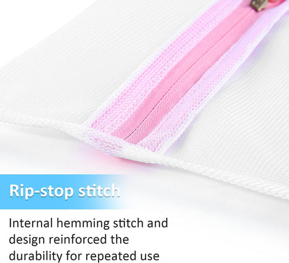 Mesh Laundry Bags for Delicates Durable Protective Wash Bags | Travel Storage Bags for Intimates Lingerie, 7PCS (1XXL, 1XL,1L,1M,1S,2 bra bags)