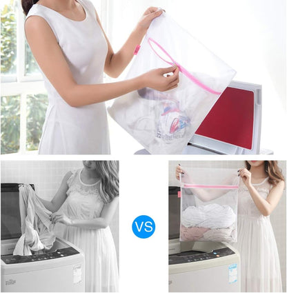 Mesh Laundry Bags for Delicates Durable Protective Wash Bags | Travel Storage Bags for Intimates Lingerie, 7PCS (1XXL, 1XL,1L,1M,1S,2 bra bags)