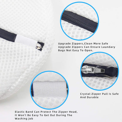 Mesh Laundry Bags for Delicates Durable Protective Wash Bags | Travel Storage Bags for Intimates Lingerie, 7PCS (1XXL, 1XL,1L,1M,1S,2 bra bags)