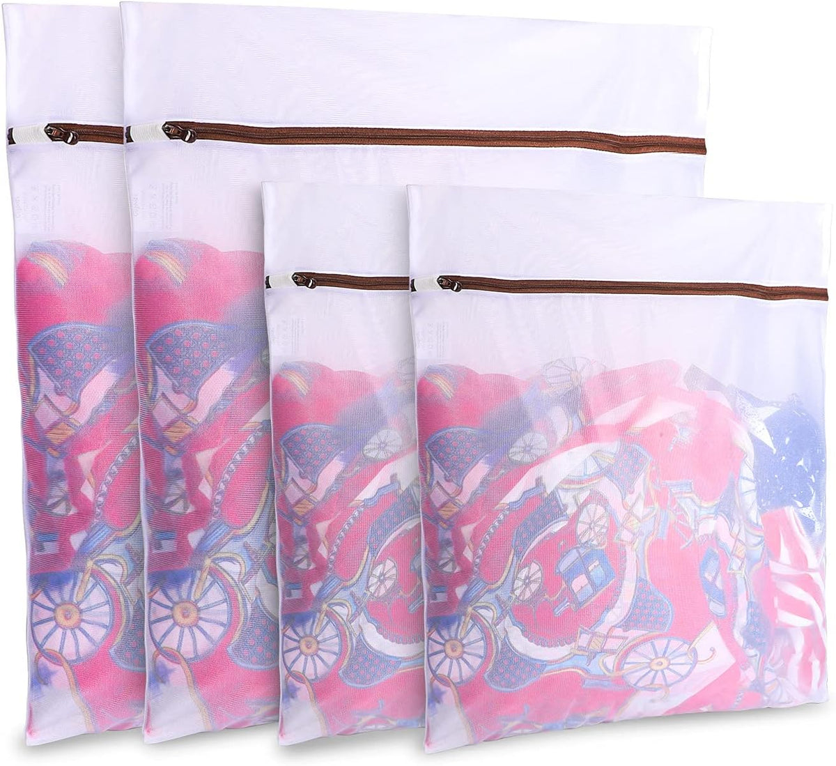 Mesh Laundry Bags for Delicates Durable Protective Wash Bags | Travel Storage Bags for Intimates Lingerie, 7PCS (1XXL, 1XL,1L,1M,1S,2 bra bags)